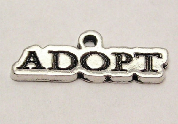 Adopt Genuine American Pewter Charm