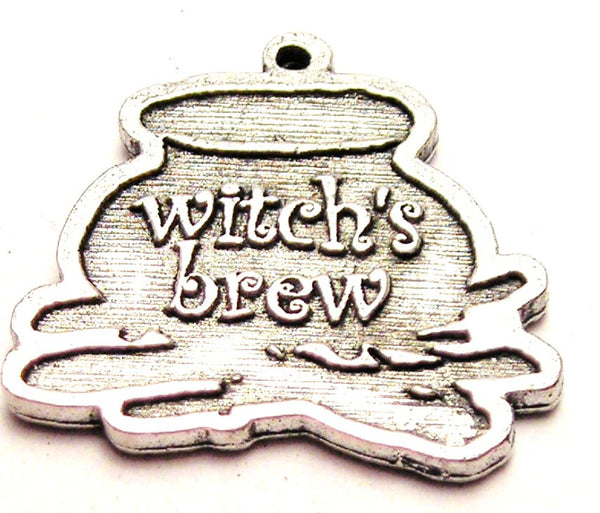 Witch's Brew Cauldron Genuine American Pewter Charm