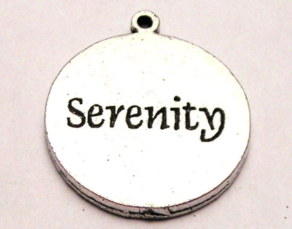 Serenity Circle Genuine American Pewter Charm