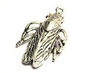 Cicada Bug Pendant Genuine American Pewter Charm