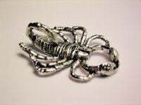 Scorpion Pendant Genuine American Pewter Charm