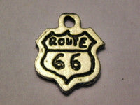 Route Sixty Six Genuine American Pewter Charm