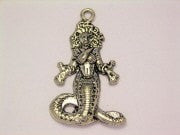 Medusa Snake Woman Genuine American Pewter Charm