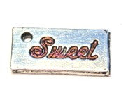 Sweet Genuine American Pewter Charm