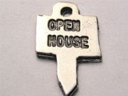 Open House Genuine American Pewter Charm