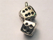 Roll The Dice Genuine American Pewter Charm