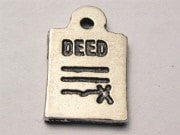 Deed Genuine American Pewter Charm