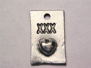 Triple X Love Genuine American Pewter Charm