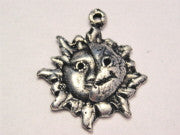 Sun Moon Celestial Genuine American Pewter Charm