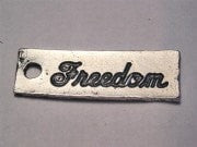 Freedom Genuine American Pewter Charm