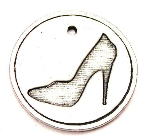 High Heel Symbol Genuine American Pewter Charm