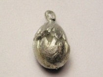 Cracked Egg Genuine American Pewter Charm