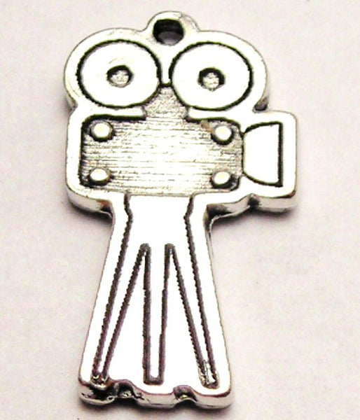 Vintage Style Movie Camera Genuine American Pewter Charm