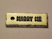 Marry Me Genuine American Pewter Charm