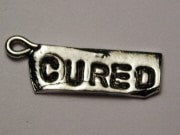 Cured Genuine American Pewter Charm