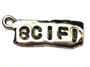 Sci Fi Genuine American Pewter Charm