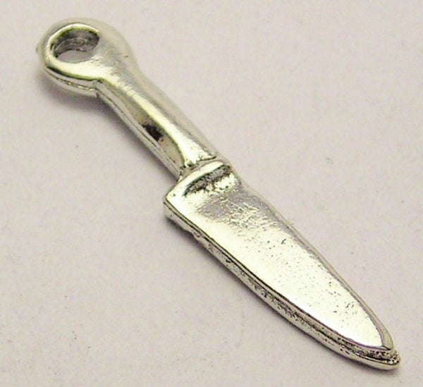 Kitchen Knife Genuine American Pewter Charm