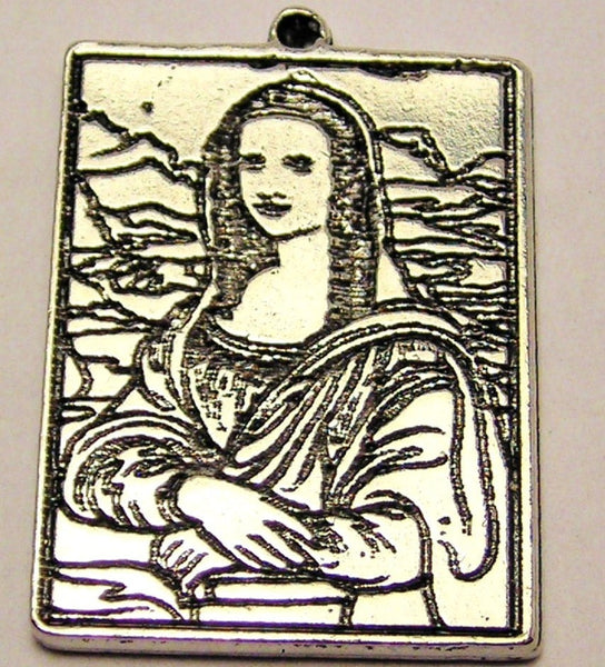 Mona Lisa Genuine American Pewter Charm