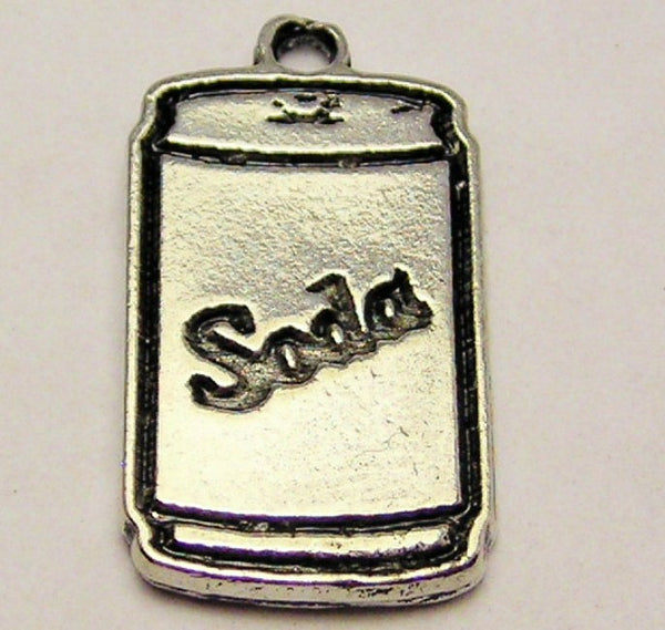 Soda Can Genuine American Pewter Charm