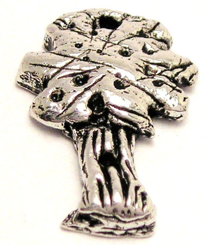 Rustic Tree Genuine American Pewter Charm