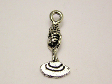 Vintage Style Microphone Genuine American Pewter Charm