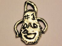 Number One Dad BBQ Apron Genuine American Pewter Charm