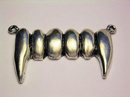 Vampire Teeth Fangs Pendant Genuine American Pewter Charm