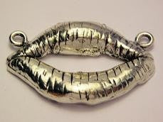 Hot Lips Statement Pendant Huge Genuine American Pewter Charm