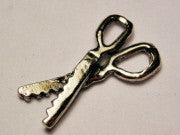 Zig Zag Scissor Genuine American Pewter Charm