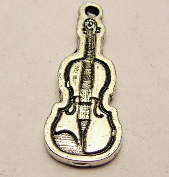 Little Violin Genuine American Pewter Charm