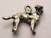 Labrador Golden Retriever Genuine American Pewter Charm