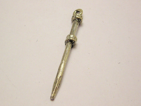 Wizard Magic Wand Genuine American Pewter Charm