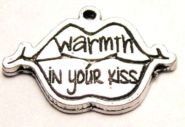 Warmth In Your Kiss Lips Genuine American Pewter Charm