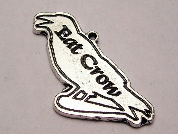 Eat Crow Genuine American Pewter Charm