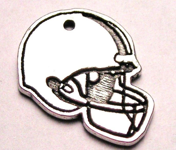 Football Helmet Image Genuine American Pewter Charm