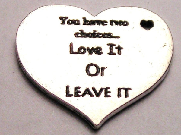 You Have Two Choices Love It Or Leave It Genuine American Pewter Charm