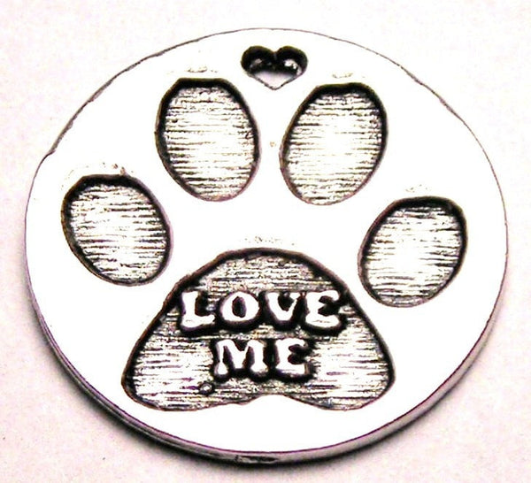 Love Me Paw Genuine American Pewter Charm