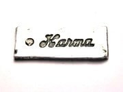 Karma Genuine American Pewter Charm