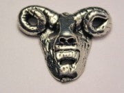 Demon Pendant Genuine American Pewter Charm