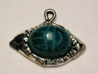 Scarab Eye Genuine American Pewter Charm