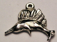 Sail Fish Genuine American Pewter Charm