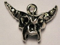 Demon Mask Genuine American Pewter Charm