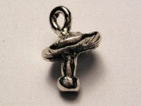 Mushroom Genuine American Pewter Charm