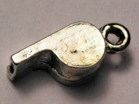 Whistle Genuine American Pewter Charm