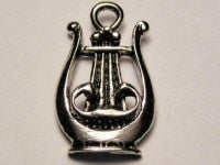 Lyre Genuine American Pewter Charm