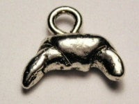 Croissant Genuine American Pewter Charm