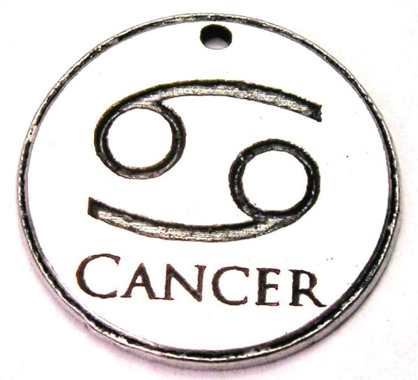 Cancer Genuine American Pewter Charm