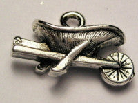 Wheelbarrow Genuine American Pewter Charm