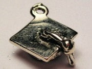 Graduation Cap Genuine American Pewter Charm