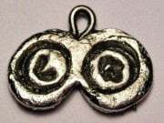 Contact Case Genuine American Pewter Charm